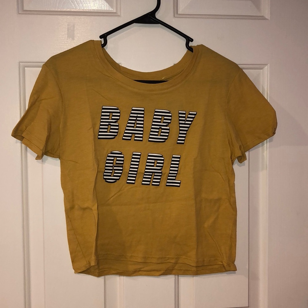 Baby girl cropped tee